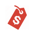 A red icon with a dollar sign